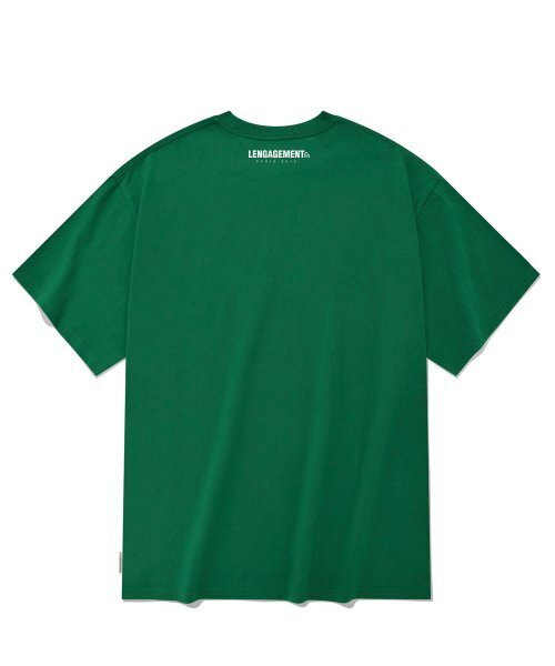 LENGAGEMENT（ランガージュマン）の「オーバーサイズアーチロゴ半袖Tシャツ[グリーン]（Tシャツ/カットソー・レディース・その他・100）」の3枚目の写真