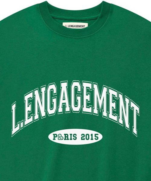 LENGAGEMENT（ランガージュマン）の「オーバーサイズアーチロゴ半袖Tシャツ[グリーン]（Tシャツ/カットソー・レディース・その他・100）」の4枚目の写真