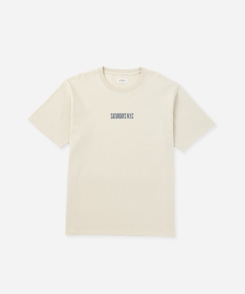 Saturdays NYC(サタデーズ ニューヨークシティ )の「SATURDAYS N.Y.C. SS Tee(Tシャツ/カットソー・メンズ・ミント/オフホワイト/ネイビー・L/S/M)」の9枚目の写真