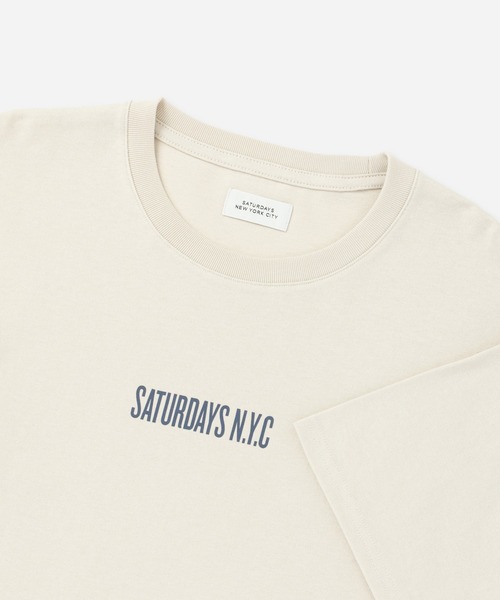 Saturdays NYC(サタデーズ ニューヨークシティ )の「SATURDAYS N.Y.C. SS Tee(Tシャツ/カットソー・メンズ・ミント/オフホワイト/ネイビー・L/S/M)」の12枚目の写真