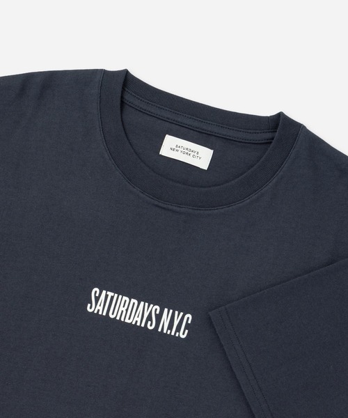 Saturdays NYC(サタデーズ ニューヨークシティ )の「SATURDAYS N.Y.C. SS Tee(Tシャツ/カットソー・メンズ・ミント/オフホワイト/ネイビー・L/S/M)」の5枚目の写真