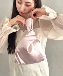 サテンワンハンドルバッグ ノットバッグ パーティーバッグ 結婚式 二次会 お呼ばれ フォーマル オケージョン