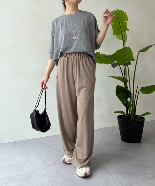 Jena espace merveilleux(ジェナ エスパスメルヴェイユ)の「ダンボール5分袖カットソー(Tシャツ/カットソー・レディース・ブラウン/グレー・FREE)」の16枚目の写真