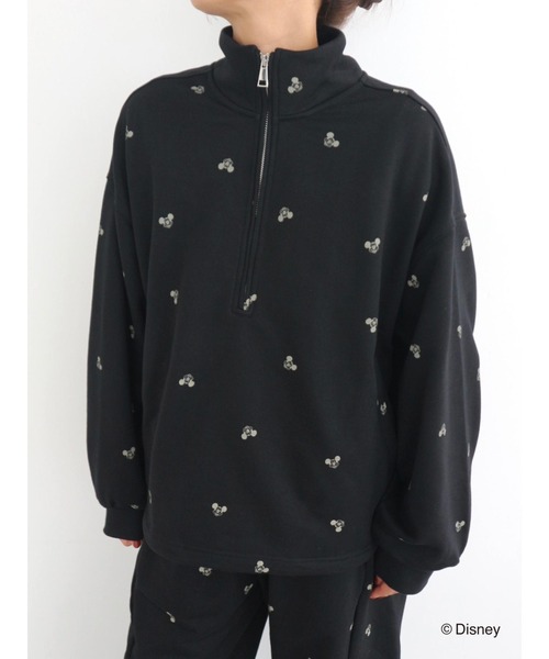 TRUNC(トランクエイティーエイト)の「Disney/Mickey Mouse Design Sweatshirt(スウェット・レディース・ベージュ/ブラック・FREE)」の10枚目の写真
