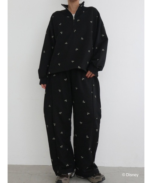 TRUNC(トランクエイティーエイト)の「Disney/Mickey Mouse Design Sweatshirt(スウェット・レディース・ベージュ/ブラック・FREE)」の14枚目の写真