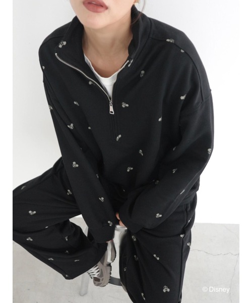 TRUNC(トランクエイティーエイト)の「Disney/Mickey Mouse Design Sweatshirt(スウェット・レディース・ベージュ/ブラック・FREE)」の12枚目の写真
