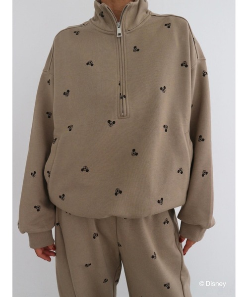 TRUNC(トランクエイティーエイト)の「Disney/Mickey Mouse Design Sweatshirt(スウェット・レディース・ベージュ/ブラック・FREE)」の18枚目の写真