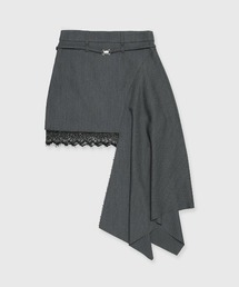 IREGULARHEM MINI SKIRT/イレギュラーヘムスカート