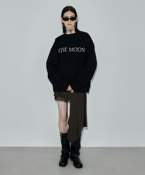 JOSE MOON（ジョゼムーン）の「IREGULARHEM MINI SKIRT/イレギュラーヘムスカート（スカート・レディース・グレー/ブラック・36/38）」の9枚目の写真