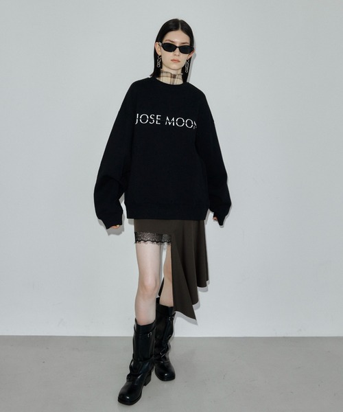 JOSE MOON（ジョゼムーン）の「IREGULARHEM MINI SKIRT/イレギュラーヘムスカート（スカート・レディース・グレー/ブラック・36/38）」の10枚目の写真