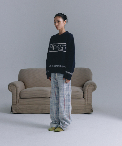 haag(ヘイグ)の「a winter haag sweater (navy)(ニット/セーター・レディース・その他・FREE)」の7枚目の写真