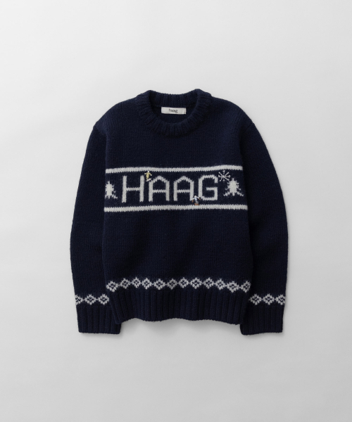 haag(ヘイグ)の「a winter haag sweater (navy)(ニット/セーター・レディース・その他・FREE)」の11枚目の写真