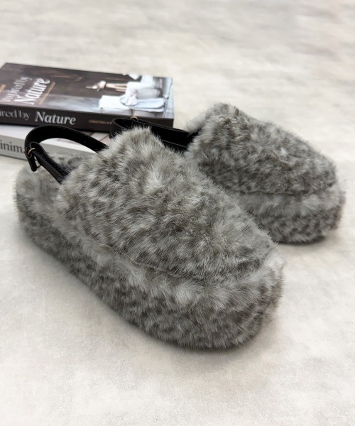 DEMETER（デメテル）の「厚底 プラットフォーム バックストラップ ファーサンダル（サンダル・レディース・ブラック/ベージュ/ブラウン・LL/M/L/S）」の6枚目の写真