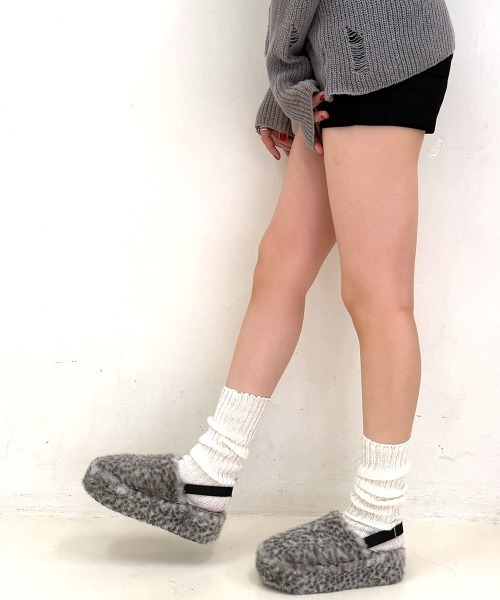 DEMETER（デメテル）の「厚底 プラットフォーム バックストラップ ファーサンダル（サンダル・レディース・ブラック/ベージュ/ブラウン・LL/M/L/S）」の11枚目の写真