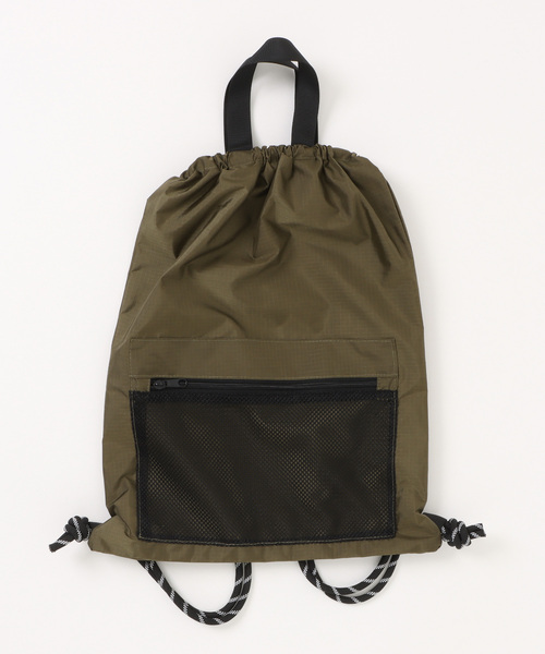 ROUGH TRADE(ラフトレード)の「ナイロンリップナップサック(M1)(バックパック/リュック・メンズ・グレー/ブラック/オリーブ・FREE)」の3枚目の写真