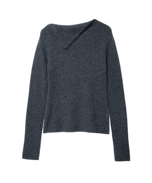 IRIS47（イリスフォーセブン）の「【IRIS 47】apex cashmere tops/エイペクス カシミヤ トップス dress38（ニット/セーター・レディース・ダークグレー/ブルー/ブラック・FREE）」の8枚目の写真