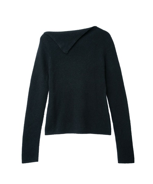 IRIS47（イリスフォーセブン）の「【IRIS 47】apex cashmere tops/エイペクス カシミヤ トップス dress38（ニット/セーター・レディース・ダークグレー/ブルー/ブラック・FREE）」の4枚目の写真