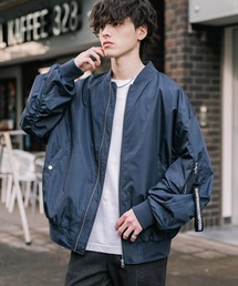 Rocky Monroe（ロッキーモンロー）の「新色追加 ポリDEWSPO オーバーサイズMA-1フライトジャケット/撥水加工バルーンスリーブミリタリーブルゾン（MA-1）」