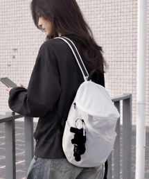 [SET] フェザーライト リップストップ 軽量 パッカブル バックパック 15L＋インナーバッグ (ホワイト)