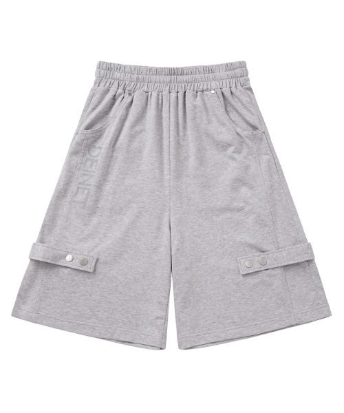 DEINET(ダイニット)の「METAL DETAIL BERMUDA PANTS IN MELANGE GREY(その他パンツ・レディース・その他・FREE)」の1枚目の写真