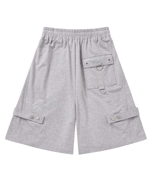 DEINET(ダイニット)の「METAL DETAIL BERMUDA PANTS IN MELANGE GREY(その他パンツ・レディース・その他・FREE)」の2枚目の写真