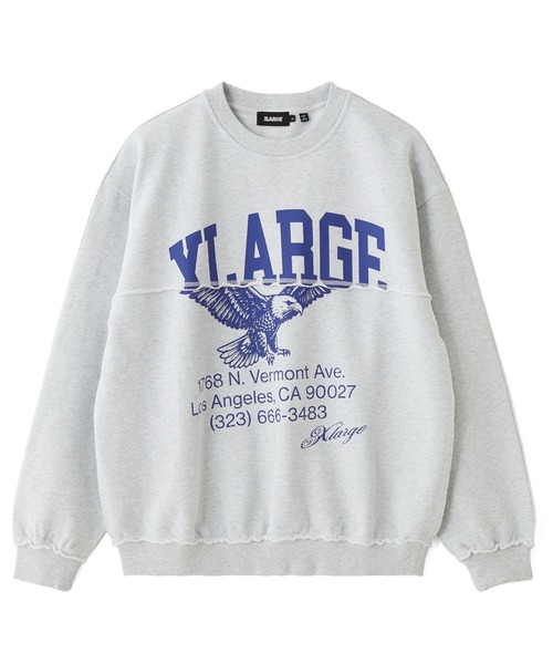 XLARGE(エクストララージ)の「SPLIT CREWNECK SWEATSHIRT(スウェット・メンズ・アッシュ/ブラック/ライトブルー・XL/L/M/S)」の3枚目の写真