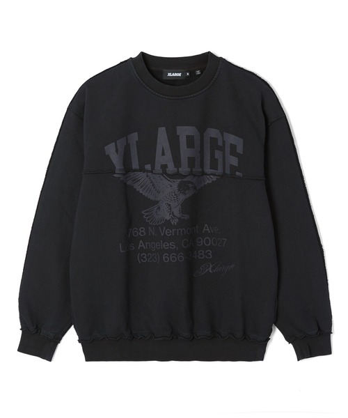 XLARGE(エクストララージ)の「SPLIT CREWNECK SWEATSHIRT(スウェット・メンズ・アッシュ/ブラック/ライトブルー・XL/L/M/S)」の2枚目の写真