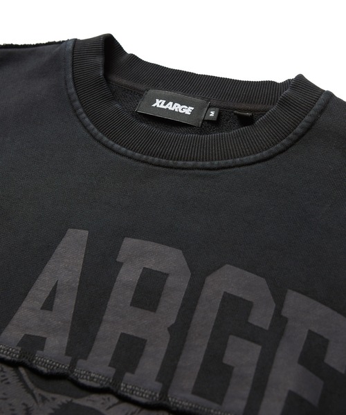 XLARGE(エクストララージ)の「SPLIT CREWNECK SWEATSHIRT(スウェット・メンズ・アッシュ/ブラック/ライトブルー・XL/L/M/S)」の5枚目の写真