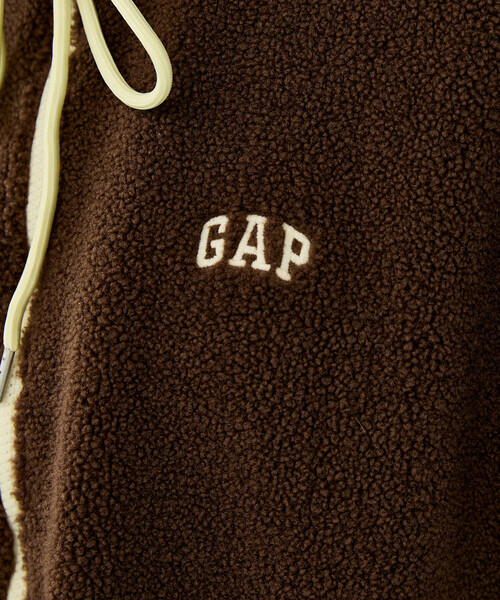 GAP(ギャップ)の「PUBLUX × GAP/ギャップ 配色 リボン ドローコード ジップ フリース ジャケット 限定展開(ブルゾン・レディース・ブラウン/ベージュ/チャコールグレー・フリ-)」の21枚目の写真