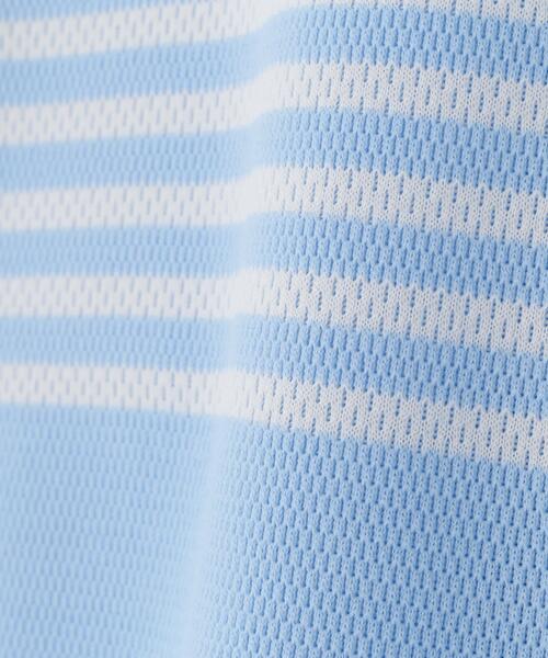 PEARLY GATES（パーリーゲイツ）の「【PEARLY GATES】Peメッシュパネルボーダー半袖ハイネックカットソー (WOMENS)（Tシャツ/カットソー・レディース・ネイビー/ホワイト系その他/ブルー・LARGE/SMALL/MEDIUM）」の17枚目の写真