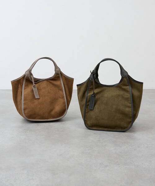collex（コレックス）の「ｍarco masi  ECO SUEDE TOTE M（トートバッグ・レディース・カーキ/ブラウン・M）」の3枚目の写真