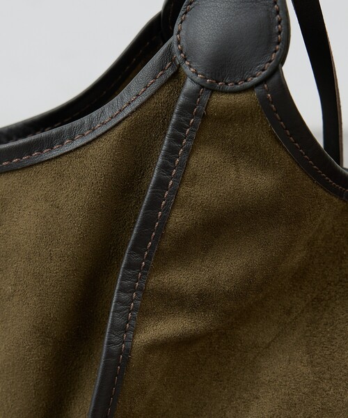 collex（コレックス）の「ｍarco masi  ECO SUEDE TOTE M（トートバッグ・レディース・カーキ/ブラウン・M）」の5枚目の写真