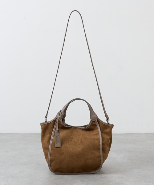 collex（コレックス）の「ｍarco masi  ECO SUEDE TOTE M（トートバッグ・レディース・カーキ/ブラウン・M）」の6枚目の写真