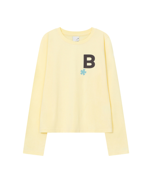 BAUF（バウフ）の「Bロゴ スリムフィット ロングスリーブ [イエロー]（Tシャツ/カットソー・レディース・その他・FREE）」の2枚目の写真