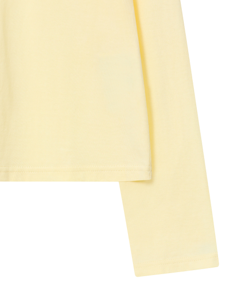 BAUF（バウフ）の「Bロゴ スリムフィット ロングスリーブ [イエロー]（Tシャツ/カットソー・レディース・その他・FREE）」の6枚目の写真