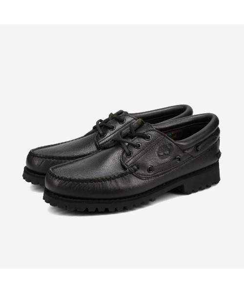 Timberland(ティンバーランド)の「TIMBERLAND 3 EYE LUG HANDSEWN BOAT SHOE / ティンバーランド スリーアイ ラグ ハンドソーン ボート シューズ / A2PDQ-ANI(スニーカー・メンズ・ブラック・26cm/26.5cm/27cm/27.5cm)」の1枚目の写真
