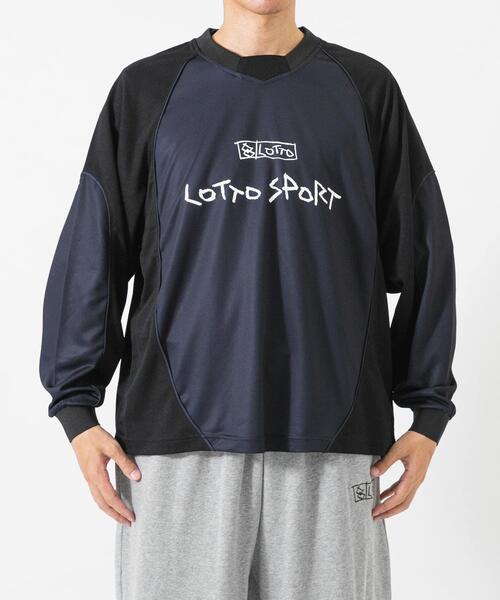 LOTTO(ロット)の「LOTTO itteki LOGO LONG-SLEEVE GAME SHIRTS(Tシャツ/カットソー・メンズ・ブラック/ネイビー・MEDIUM/XX-LARGE/X-LARGE/LARGE)」の5枚目の写真