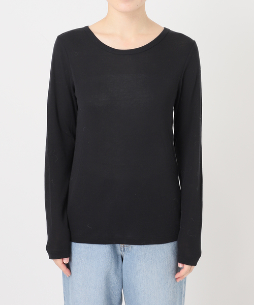 IENA(イエナ)の「《追加》コットンシアープルオーバー(Tシャツ/カットソー・レディース・ブラック/ホワイト/グレー/レッド系その他/ピンク・FREE)」の6枚目の写真