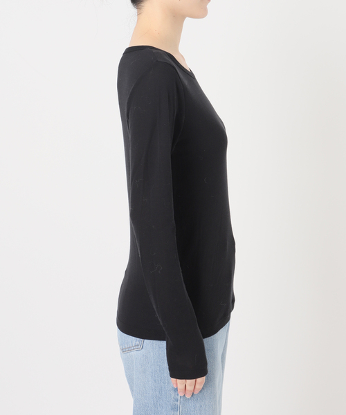 IENA(イエナ)の「《追加》コットンシアープルオーバー(Tシャツ/カットソー・レディース・ブラック/ホワイト/グレー/レッド系その他/ピンク・FREE)」の9枚目の写真