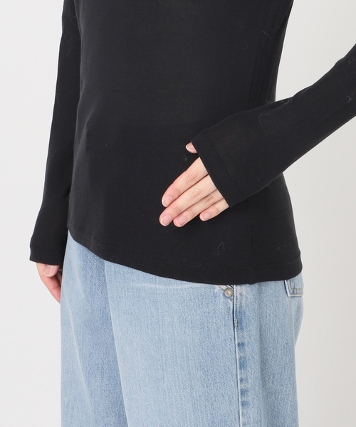 IENA(イエナ)の「《追加》コットンシアープルオーバー(Tシャツ/カットソー・レディース・ブラック/ホワイト/グレー/レッド系その他/ピンク・FREE)」の11枚目の写真