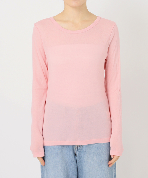 IENA(イエナ)の「《追加》コットンシアープルオーバー(Tシャツ/カットソー・レディース・ブラック/ホワイト/グレー/レッド系その他/ピンク・FREE)」の19枚目の写真
