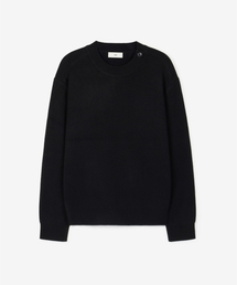 Button Detail Knit Top (ブラック) TNSW6F104BK
