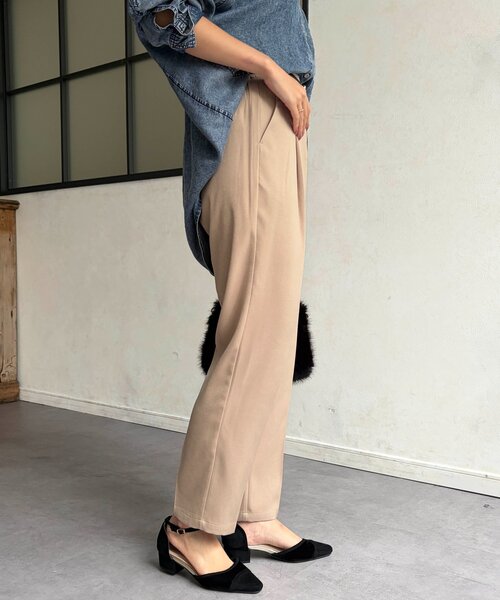 Chez toi（シェトワ）の「テーパードパンツ（その他パンツ・レディース・ベージュ/ブラック/チャコールグレー・FREE）」の20枚目の写真