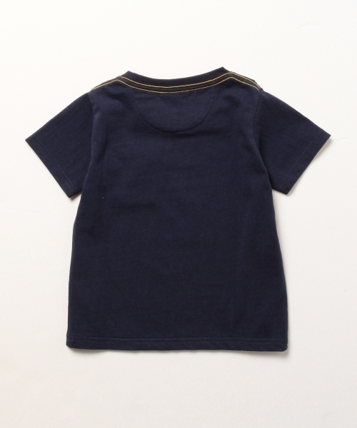 B:MING by BEAMS（ビーミングバイビームス）の「ビーミング by ビームス / パイルボーダー ポケットT（Tシャツ/カットソー・キッズ・ネイビー/ホワイト/ライトグレー・90/130/110/120/100/150/140/80）」の19枚目の写真