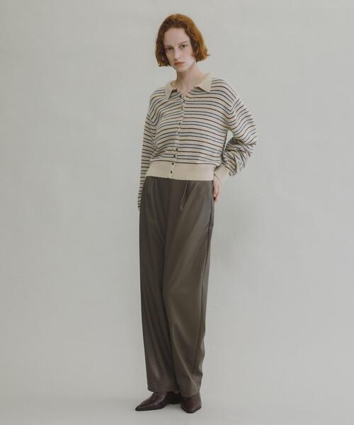 LAATO(ラート)の「polo knit cardigan(ニット/セーター・レディース・オフホワイト/ライトグレー・FREE)」の7枚目の写真