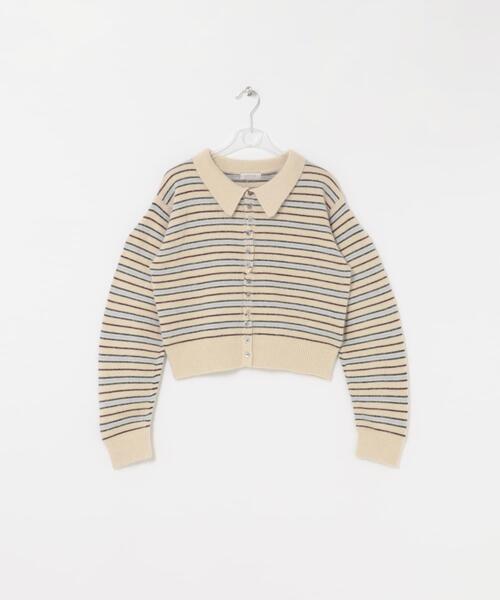 LAATO(ラート)の「polo knit cardigan(ニット/セーター・レディース・オフホワイト/ライトグレー・FREE)」の17枚目の写真