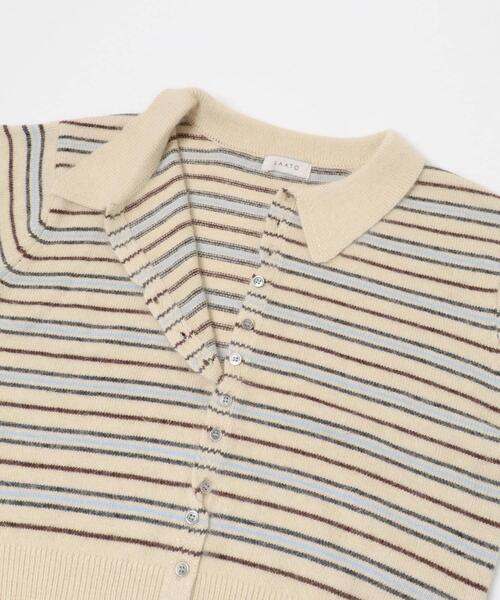 LAATO(ラート)の「polo knit cardigan(ニット/セーター・レディース・オフホワイト/ライトグレー・FREE)」の18枚目の写真