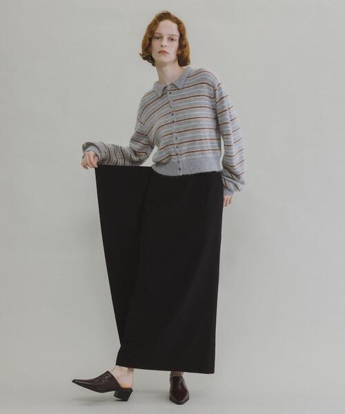 LAATO(ラート)の「polo knit cardigan(ニット/セーター・レディース・オフホワイト/ライトグレー・FREE)」の5枚目の写真