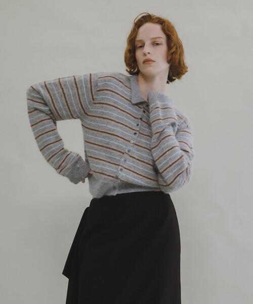 LAATO(ラート)の「polo knit cardigan(ニット/セーター・レディース・オフホワイト/ライトグレー・FREE)」の21枚目の写真