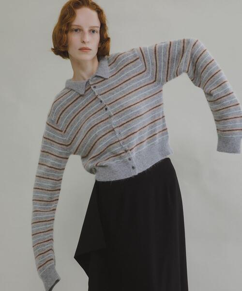 LAATO(ラート)の「polo knit cardigan(ニット/セーター・レディース・オフホワイト/ライトグレー・FREE)」の22枚目の写真